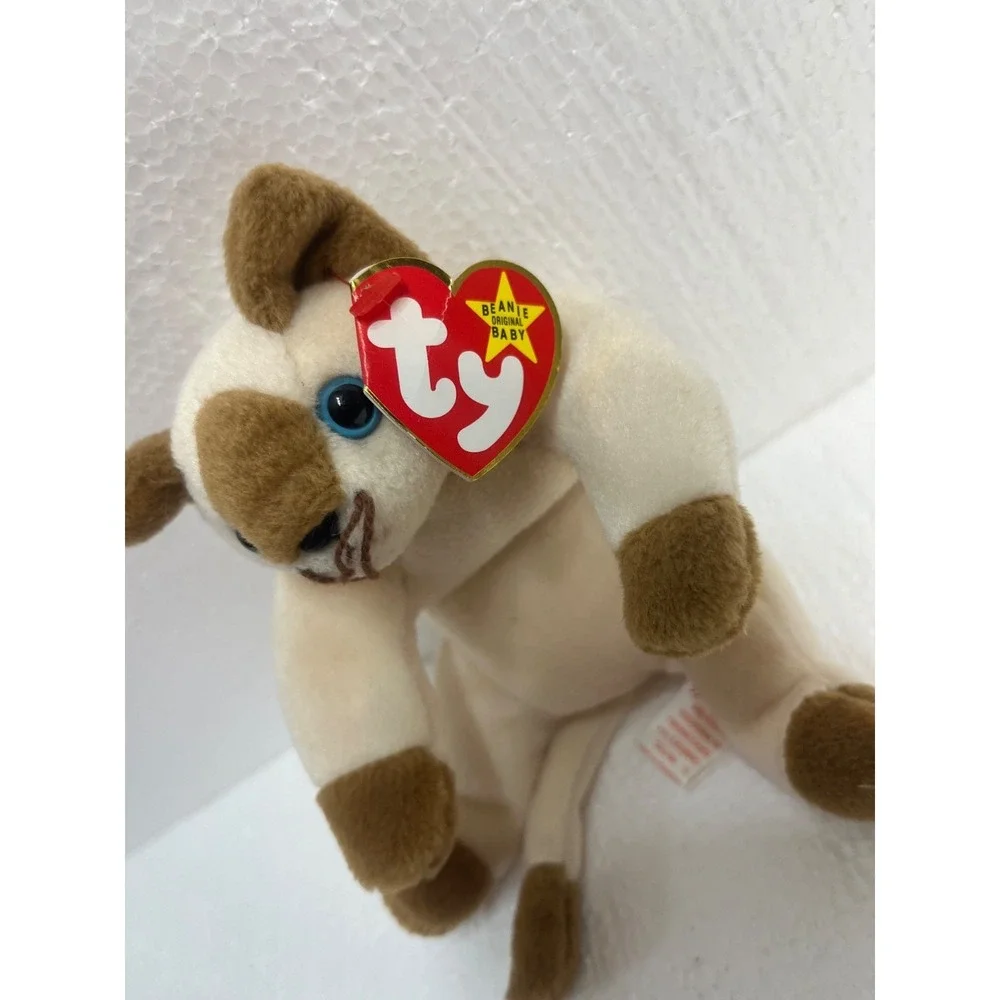 TY Beanie Baby Snip the Cat with Tag PVC Pellets‎